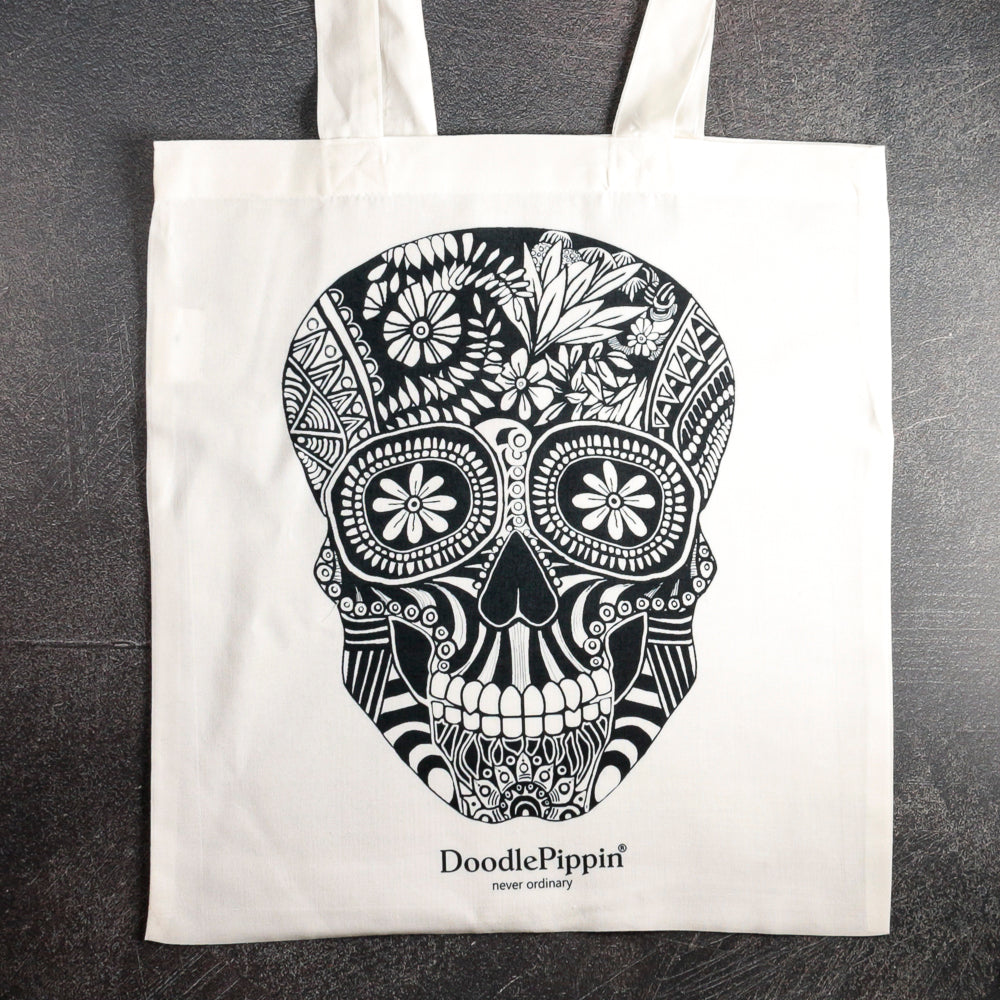 Day of the Dead Skull Tote Bag